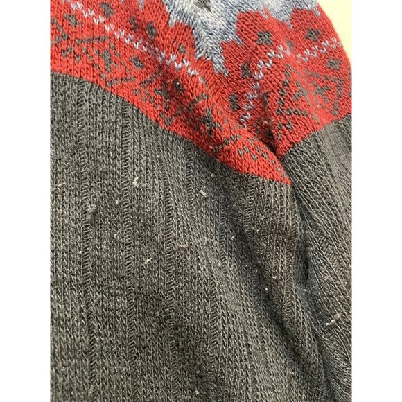 Spunky knit sweater mens XL aztec long sleeve made USA blue black - Picture 5 of 12